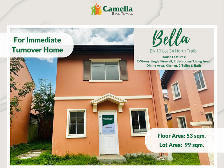 2-bedroom House For Sale in Santo Tomas, Batangas