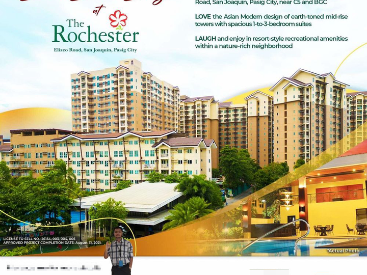 Rent-to-Own 2-BR Condo at The Rochester, Pasig  Limited Slots