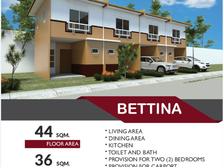 BETTINA TOWNHOUSE FOR AS LOW AS 10,000 RESERVATION FEE