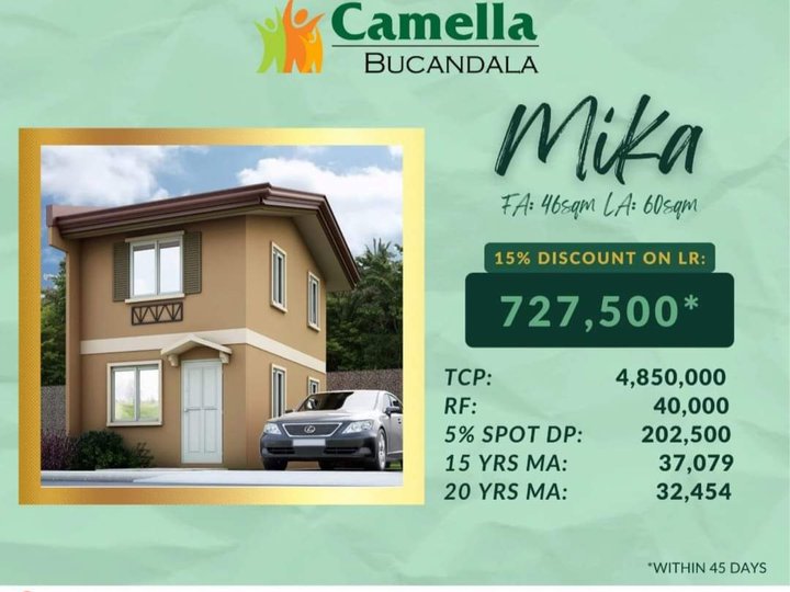 RFO W/ 15% DISCOUNT 2-BR Single Attached House For Sale in Imus Cavite