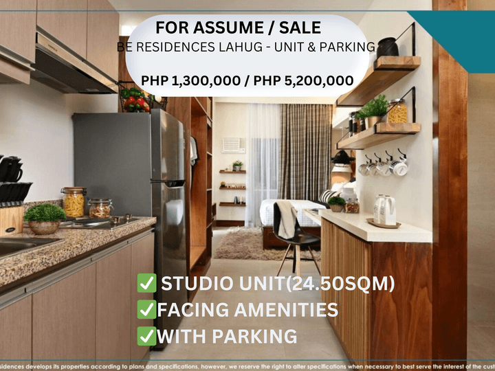 FOR ASSUME OR FOR SALE CONDO UNIT WITH PARKING IN CEBU IT PARK