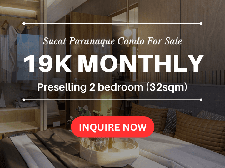 Pre-selling 32 sqm 2-bedroom Condo For Sale in Sucat Paranaque