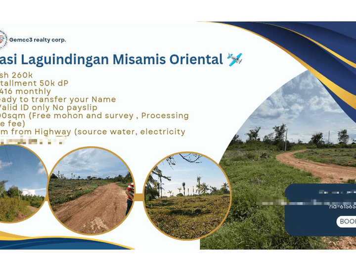 200sqm residencial lot Sea view near Airport lot for sale Laguindingan Misamis Oriental