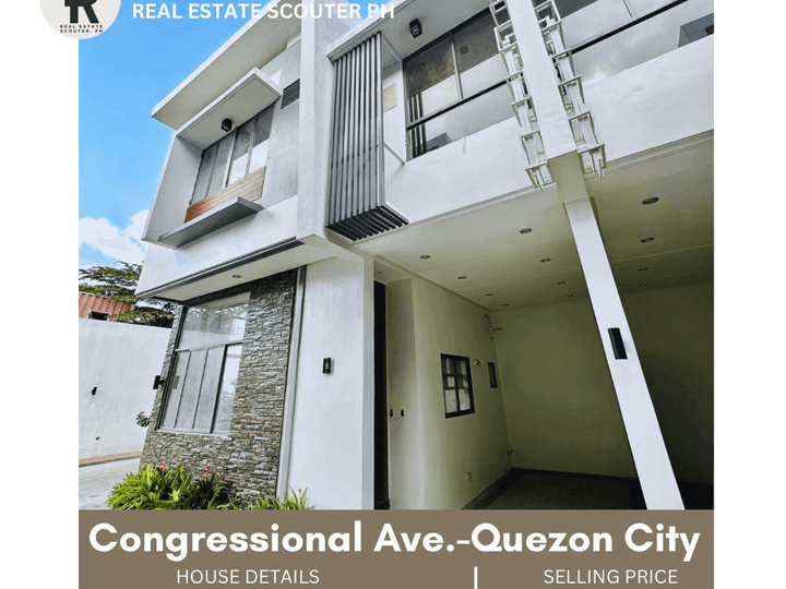 Quezon City Edsa Munoz 3 Bedrooms Townhouse in Congressional Ave near SNR