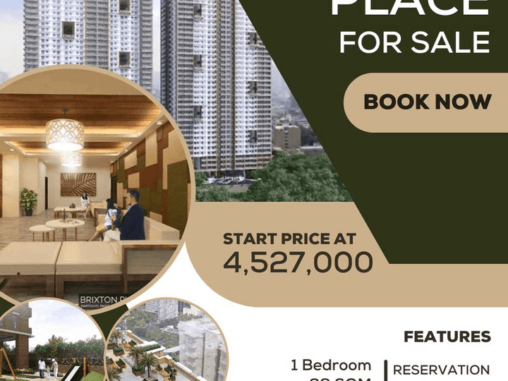 BRIXTON PLACE 28.00 sqm 1-bedroom Condo For Sale in Pasig Metro Manila