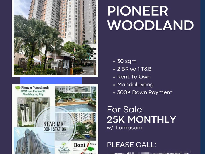 25K Monthly 30.00 sqm 2 BR Condo For Sale in Mandaluyong