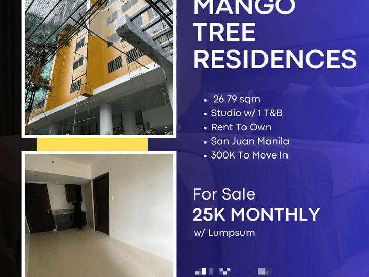 Rent To Own Condo in San Juan Manila Mango Tree Residences as low as 20K Monthly