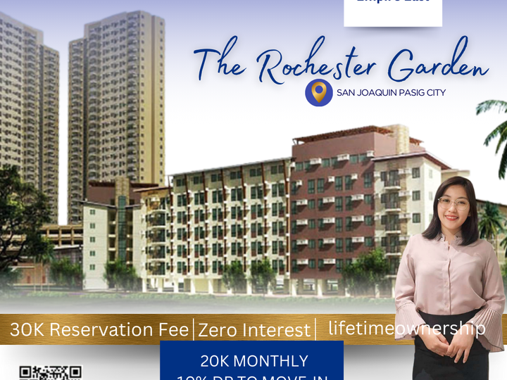 Discounted 30.00 sqm 1-bedroom Condo Rent-to-own thru Pag-IBIG in Ortigas Pasig Metro Manila