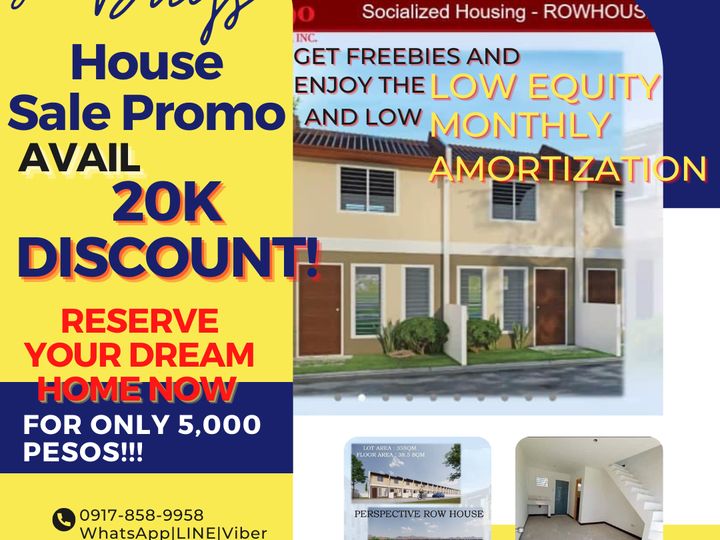 PRESELLING RENT TO OWN HOUSE LOW AMORTIZATION 5000 ONLY