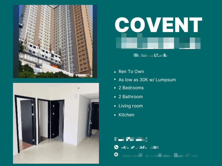 For Sale Condominium in Covent Garden in Sta. Mesa 2 Bedroom Rent To Own