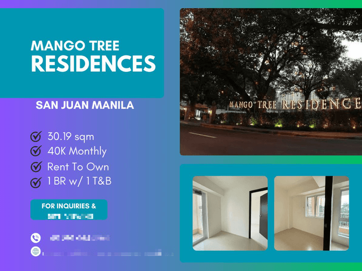 30.26 sqm 1-bedroom Condo For Sale in San Juan Metro Manila