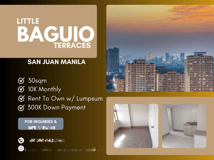 2 Bedroom in San Juan Manila 300K To Move In Rent To own