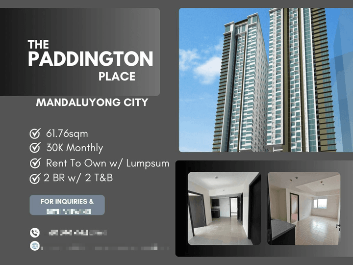 2 BedroomCondo in Shaw Mandaluyong Rent To Own No DP near Megamall