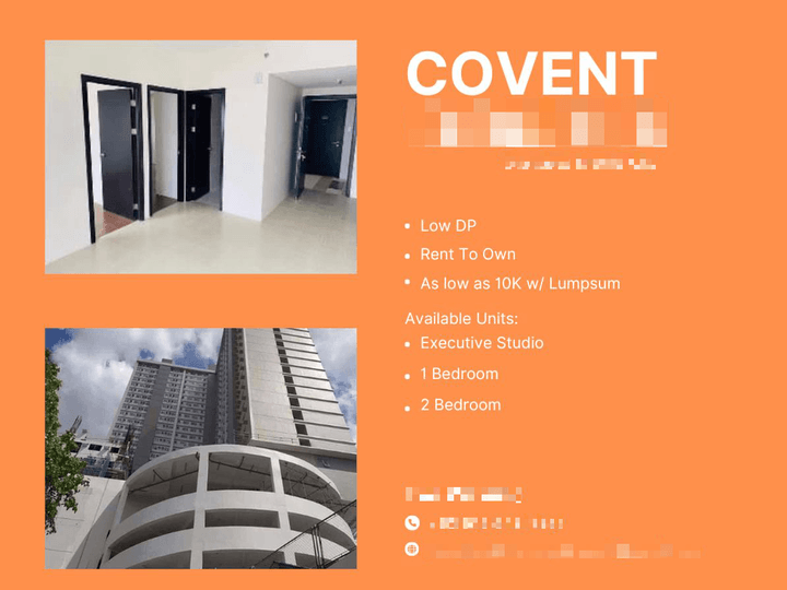 Covent Garden 2 Bedroom Rent To own Condo Rush sale Low DP To Move In