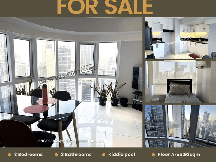 Fort Victoria BGC Pristine | 3BR Corner Unit Tower B | For Sale