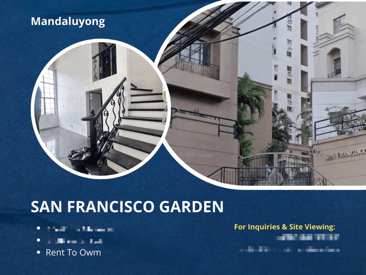 164K To Move in 3 BR Condo in Mandaluyong near Ortigas,Greenfield, Makati