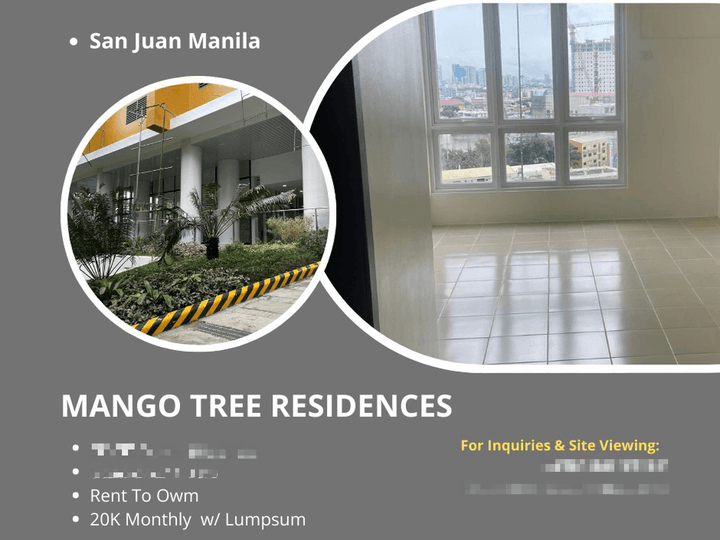 Studio Condo in San Juan Manila Rent To Own as low as 25K Monthly