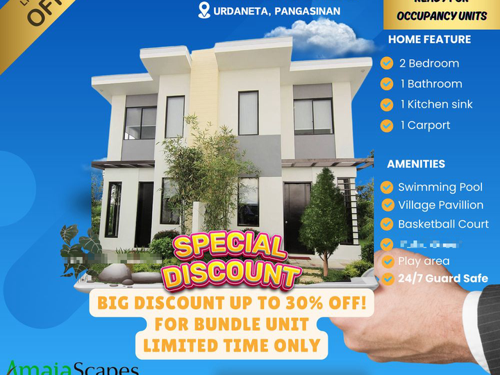 Save up to 30% off for combined unit - Twin Homes Urdaneta, Pangasinan