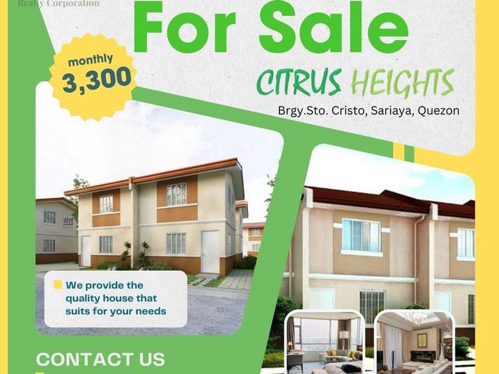 Pre-Selling House and Lot in Sariaya, Quezon now open For Reservations