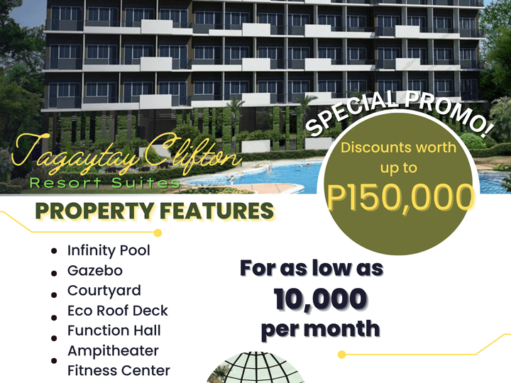 15.00 sqm 1-bedroom Condotels For Sale in Tagaytay Cavite