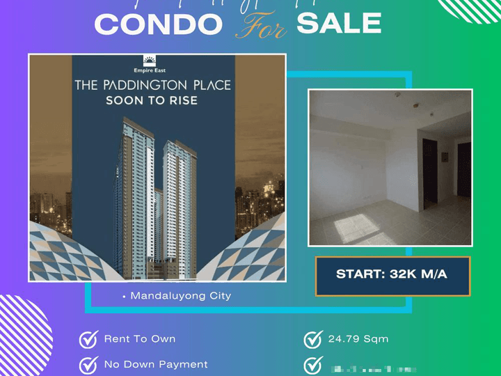 Condo For Sale in Mandaluyong The Paddington Place Near WCC/Lancaster/Greenfield