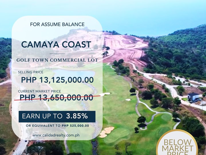 For Sale Below Market Price Lot in Golf Town Commercial, Camaya Coast