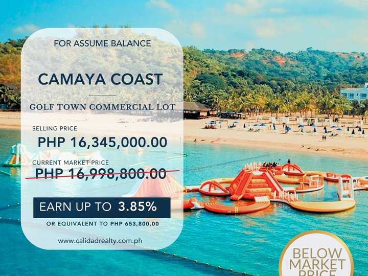 For Sale Below Market Price Lot in Golf Town Commercial, Camaya Coast