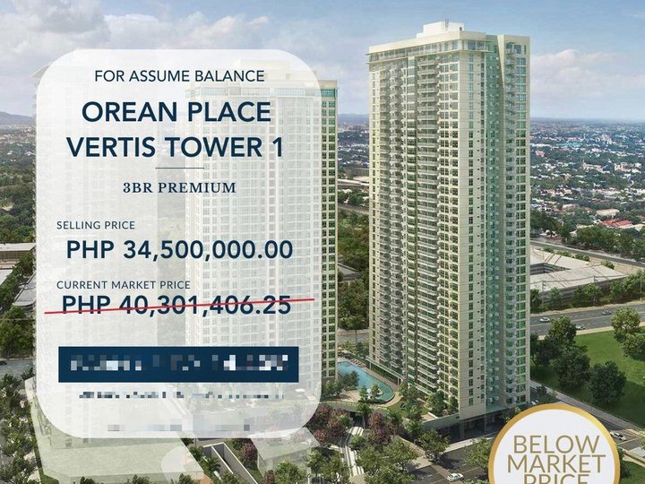 For Sale Bedroom (3BR) Below Market Price Condo Unit at Orean Place, Vertis North, QC