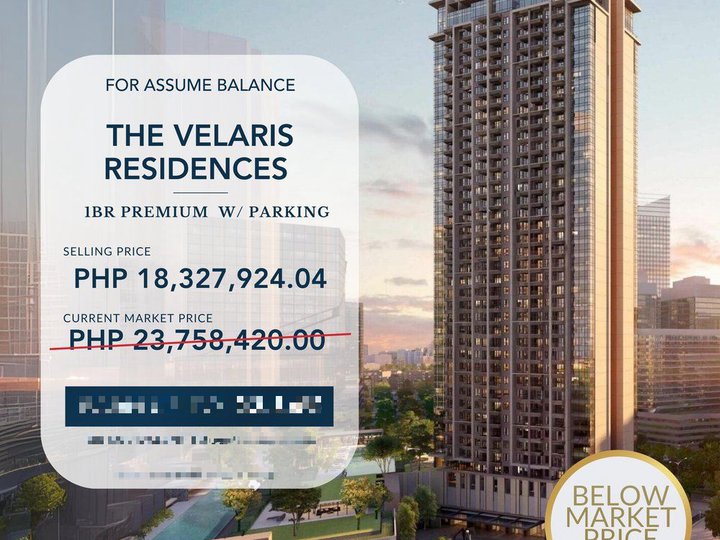 The Velaris Residences Below Market Price Condo Unit 1BR For Sale - BMP0033