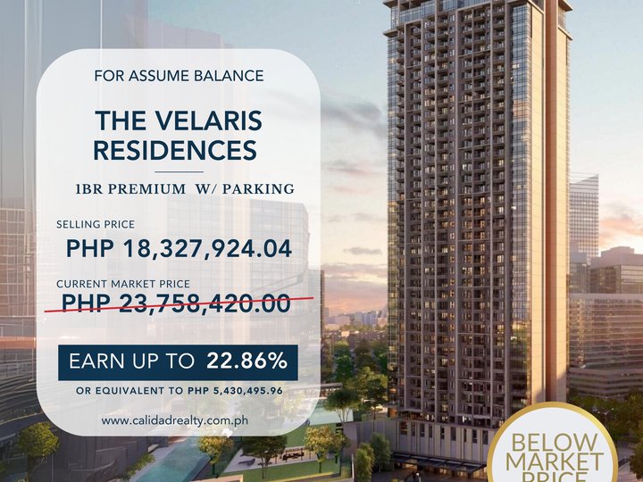 For Sale 1 Bedroom (1BR) | Below Market Price Condo Unit at The Velaris Residences, Pasig City