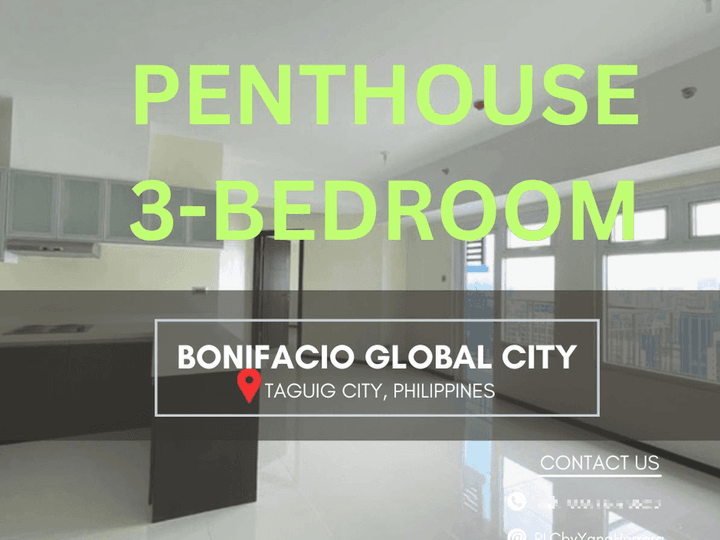 RFO 102.34 SQM 3-bedroom Condo in BGC Penthouse Manila Philppines