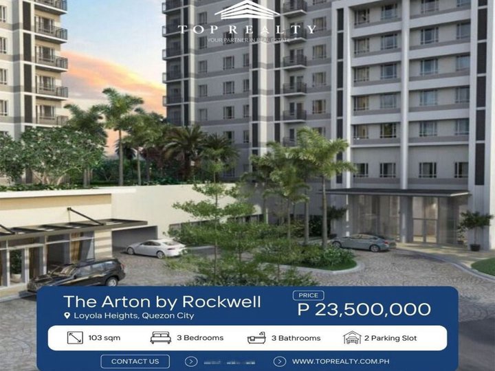 Brand New 103sqm Condo for Sale in Arton by Rockwell, Quezon City