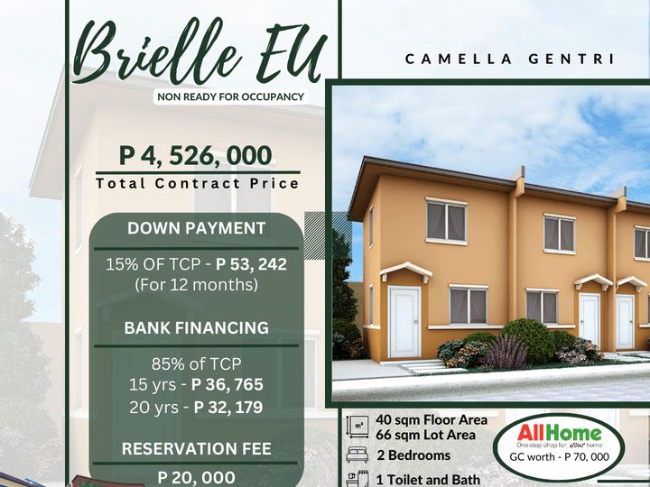 NRFO-2-bedroom Townhouse For Sale in General Trias Cavite