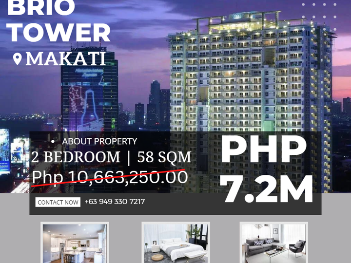 2 BEDROOM Unit with parking  58SQM Facing amenity READY for Occupancy