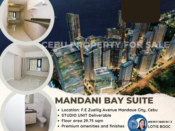 29.75 sqm Studio Condo For Sale in Mandani Bay Mandaue Cebu