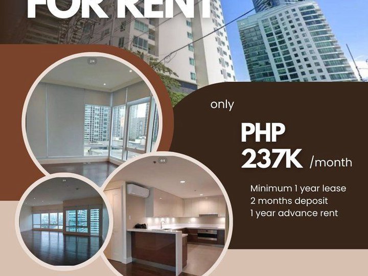 237.00 sqm 3-bedroom Condo For Rent in Rockwell Makati Metro Manila