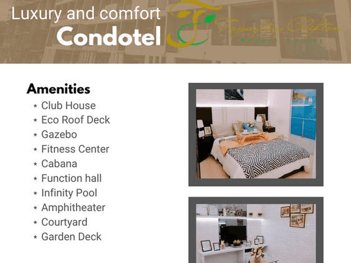 25.00 sqm 1-bedroom w/ balcony Condotels For Sale in Tagaytay Cavite