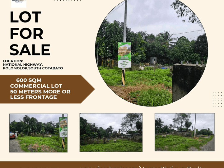 600 sqm Commercial Lot For Sale in Polomolok South Cotabato