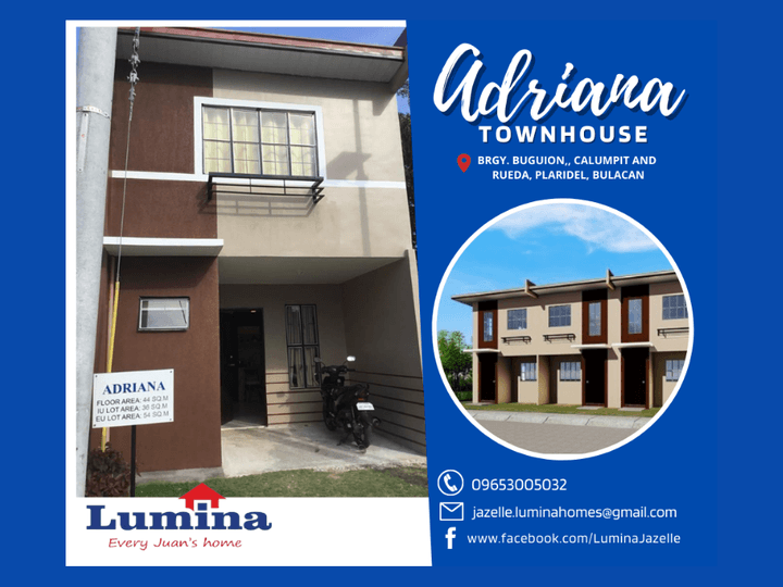 Pre-selling 2-BR Adriana Townhouse | Lumina Residences Bulacan