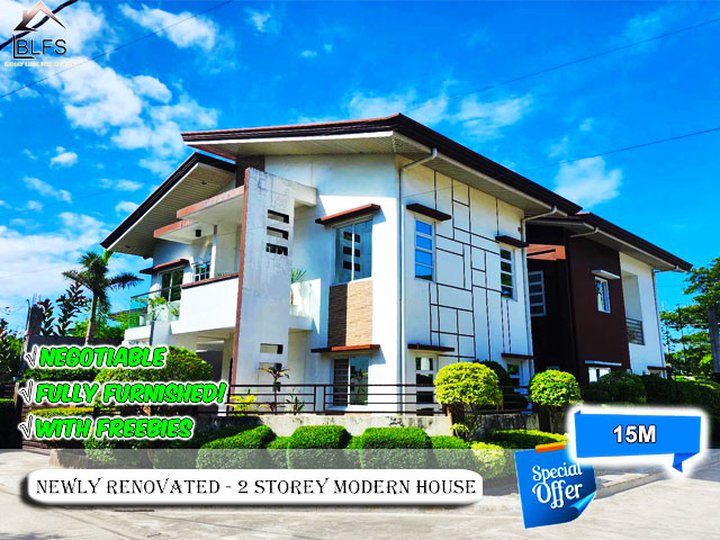 NEWLY RENOVATED & FULLY FURNISHED 2 STOREY SINGLE DETACHED HOUSE & LOT FOR SALE IN PULILAN BULACAN