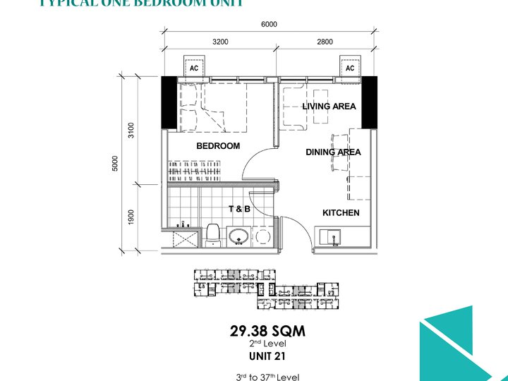 29.38 sqm 1-bedroom Condo For Sale in Pasig Metro Manila
