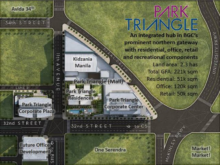 121 sqm Studio Office Space For Sale | Park Triangle Corporate Plaza