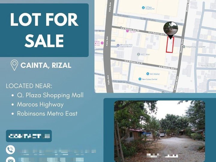 1,230 sqm Commercial Lot For Sale in Cainta Rizal