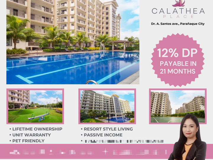 DMCI Condo for Sale in Paranaque near SM BF Ready for occupancy Calathea Place 1 Bedroom