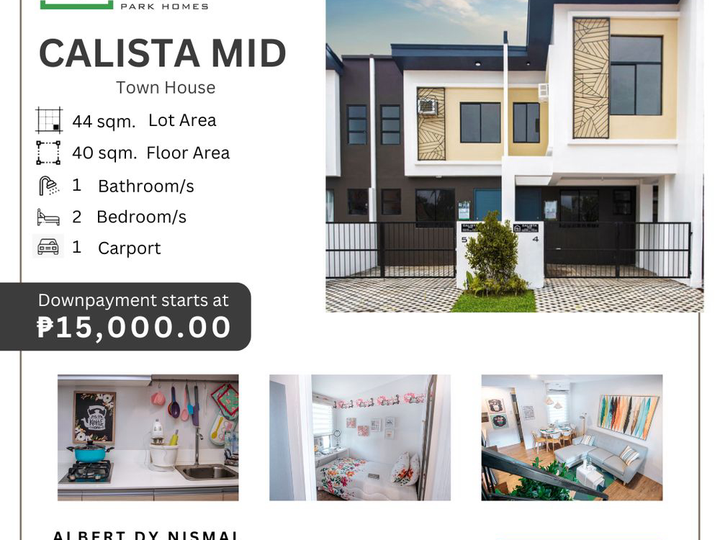 PHIRST PARK HOMES - TOWNHOUSE -CALISTA MID - 2 BEDROOMS