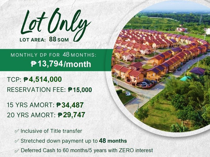 RESIDENTIAL LOT FOR SALE IN SILANG CAVITE, 2-MINUTE DRIVE TO TAGAYTAY