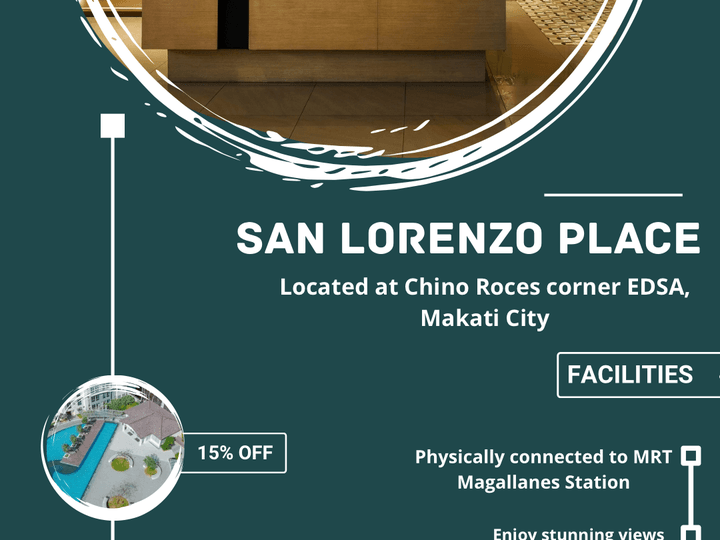 RFO Rent to Own Condo For Sale 1BR 26 sqm San Lorenzo Place Makati