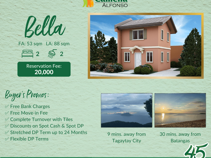 2BR House For Sale in Alfonso (9mins away from Tagaytay)