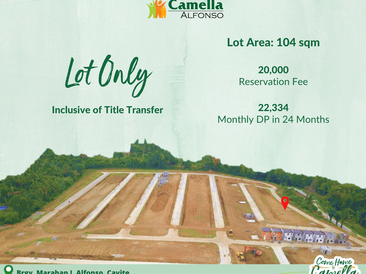 104sqm Lot For Sale in Alfonso Cavite (9 mins away from Tagaytay)