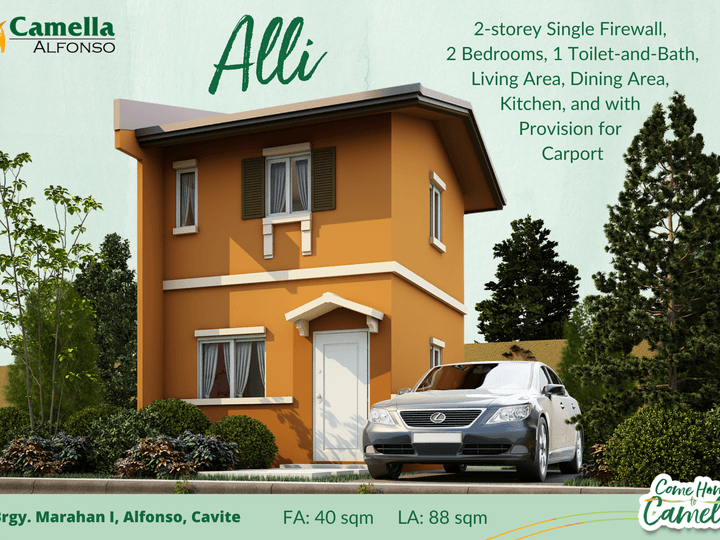 2BR House with Provision for Carport For Sale in Alfonso near Tagaytay